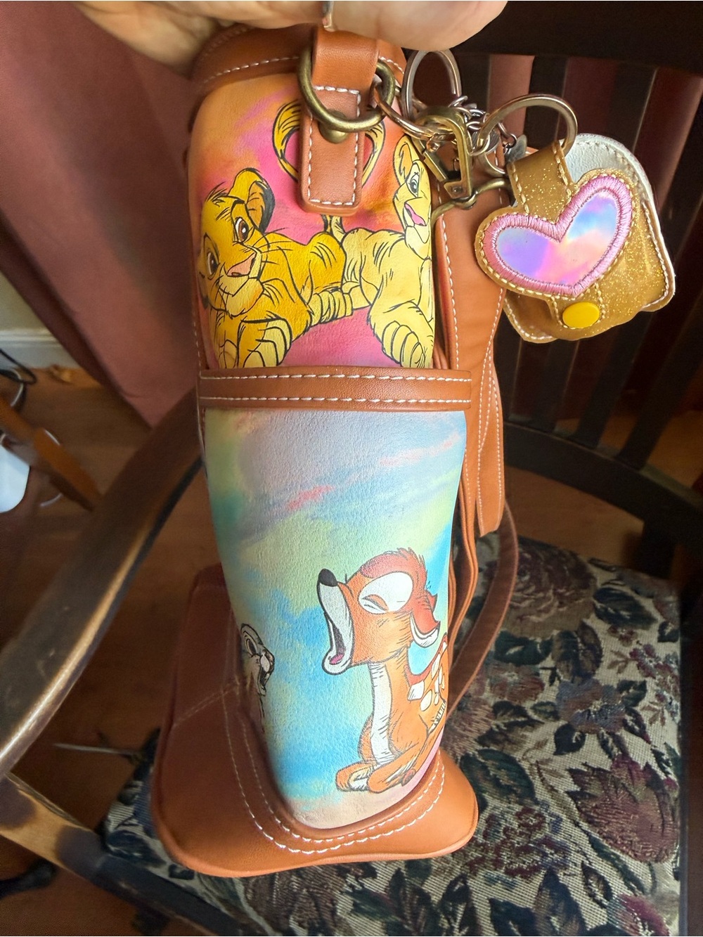 The Bradford Exchange Brown Multi-Color Disney Character Shoulder Bag - Picture 4 of 7